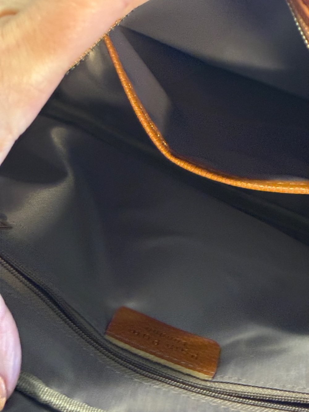 Pom Pom London Pebbled Leather Crossbody with Tassel and Gold Hardware - Picture 8 of 9
